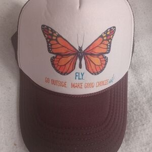 OTTO Brown Mesh Trucker Hat
